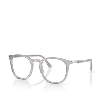 Persol PO3318V Korrektionsbrillen 309 transparent grey - Dreiviertelansicht