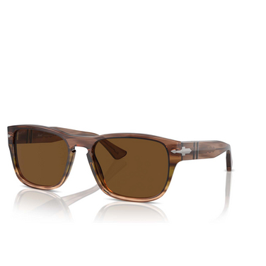 Persol PO3341S Sunglasses 120757 striped brown green - three-quarters view