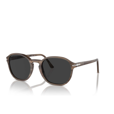 Persol PO3343S Sunglasses 120848 striped brown - three-quarters view