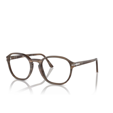 Persol PO3343V Eyeglasses 1208 striped brown - three-quarters view
