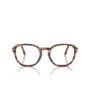 Occhiali da vista Persol PO3343V 1209 striped bordeaux - anteprima prodotto 1/4