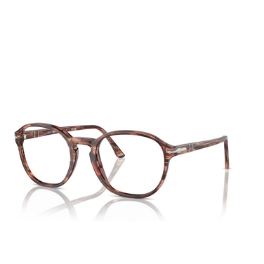 Persol PO3343V Korrektionsbrillen 1209 striped bordeaux - Dreiviertelansicht