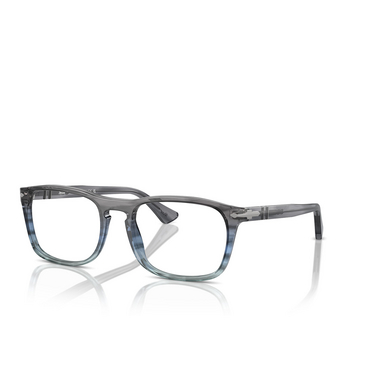 Persol PO3344V Korrektionsbrillen 1205 striped grey gradient blue - Dreiviertelansicht