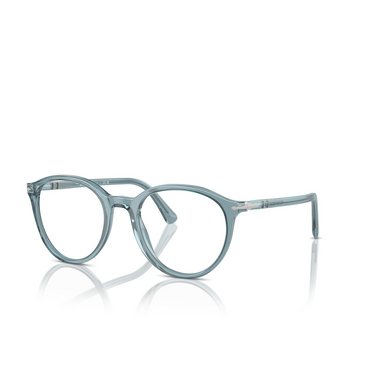 Persol PO3353V Korrektionsbrillen 1204 transparent blue - Dreiviertelansicht
