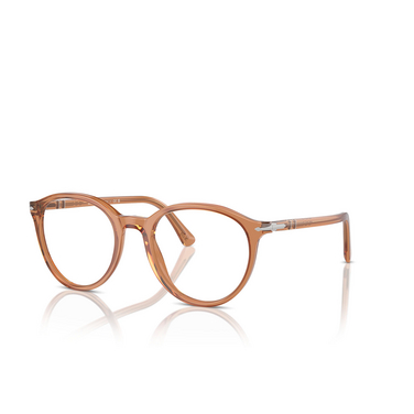 Persol PO3353V Eyeglasses 1213 transparent brown - three-quarters view