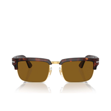 Lunettes de soleil Persol PO3354S 24/33 tortoise brown / gold - Vue de face