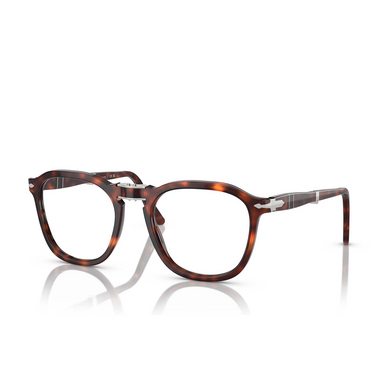 Lunettes de vue Persol RENE' 24 havana - Vue trois quarts