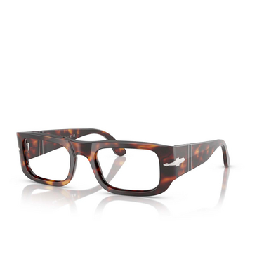 Lunettes de vue Persol WES 24 havana - Vue trois quarts