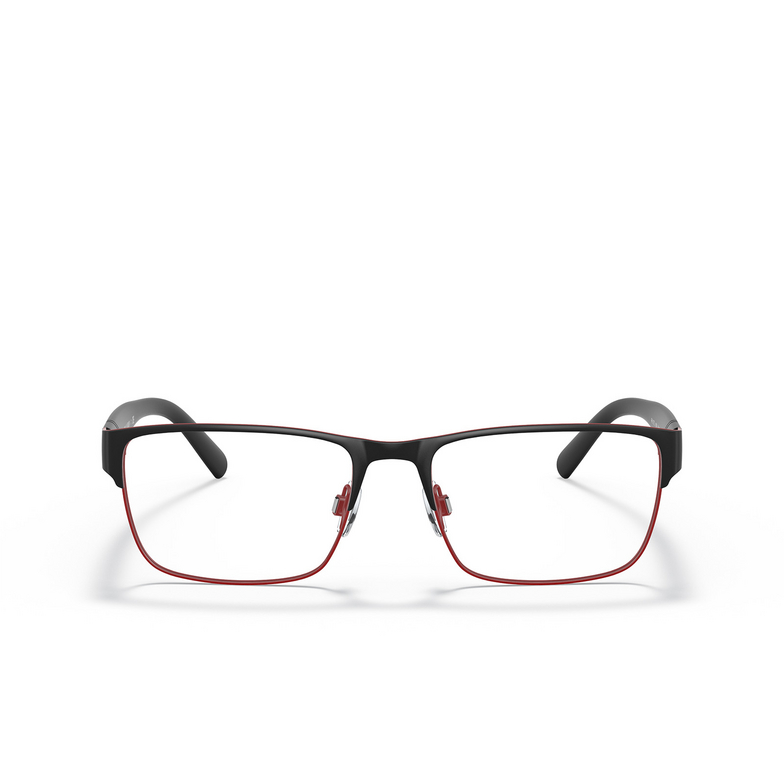 Polo Ralph Lauren PH1175 Eyeglasses 9191 matte red rims / black bar - 1/3