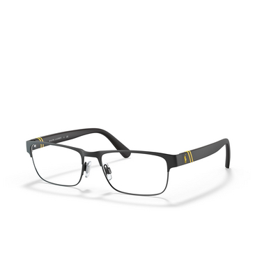 Gafas graduadas Polo Ralph Lauren PH1203 9397 matte black on shiny black - Vista tres cuartos