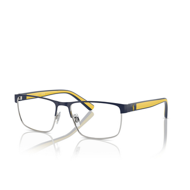 Occhiali da vista Polo Ralph Lauren PH1229 9467 semi shiny navy blue / silver - tre quarti