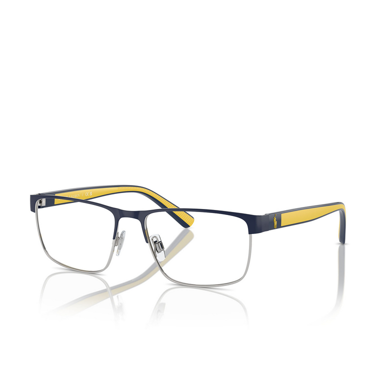 Polo Ralph Lauren PH1229 Eyeglasses 9467 semi shiny navy blue / silver - 2/3