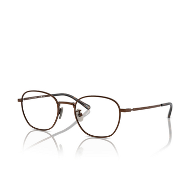 Polo Ralph Lauren PH1230TD Eyeglasses 9147 shiny brushed brown - three-quarters view