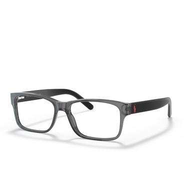 Lunettes de vue Polo Ralph Lauren PH2117 5965 shiny transparent grey - Vue trois quarts