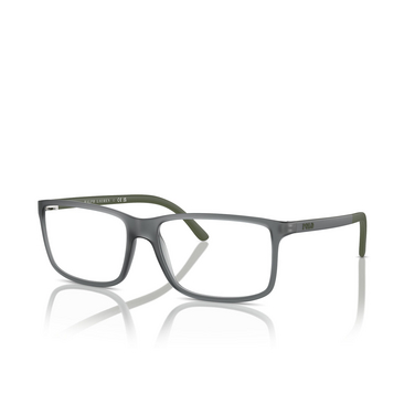 Lunettes de vue Polo Ralph Lauren PH2126 5763 matte transparent grey - Vue trois quarts