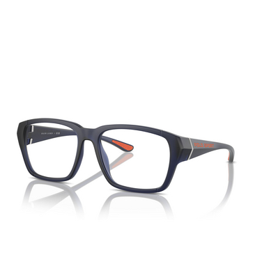 Gafas graduadas Polo Ralph Lauren PH2276U 5903 matte transparent blue - Vista tres cuartos