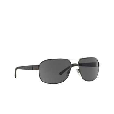 Gafas de sol Polo Ralph Lauren PH3093 928887 matte dark gunmetal - Vista tres cuartos