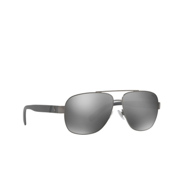 Lunettes de soleil Polo Ralph Lauren PH3110 91576G semi-shiny dark gunmetal - Vue trois quarts