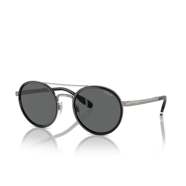 Gafas de sol Polo Ralph Lauren PH3150 921687 black / gunmetal - Vista tres cuartos