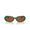 Lunettes de soleil Polo Ralph Lauren PH4198U 619573 shiny transparent green - Vignette du produit 1/3