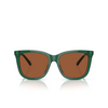 Lunettes de soleil Polo Ralph Lauren PH4201U 619573 shiny transparent green - Vignette du produit 1/3