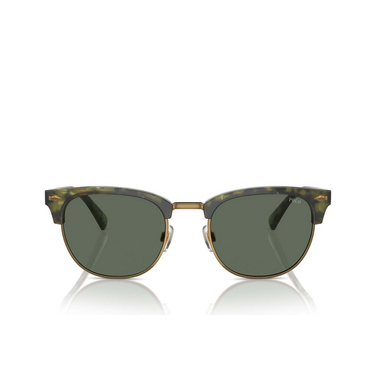 Lunettes de soleil Polo Ralph Lauren PH4217 543671 shiny green havana - Vue de face