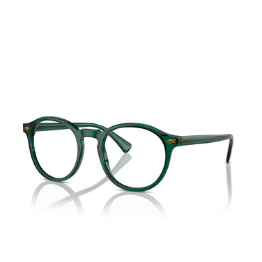 Occhiali da sole Polo Ralph Lauren PH4218 618671 shiny transparent green - tre quarti