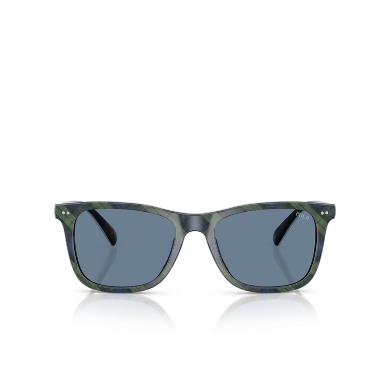 Gafas de sol Polo Ralph Lauren PH4220U 562180 shiny tartan blue / green - 1/3