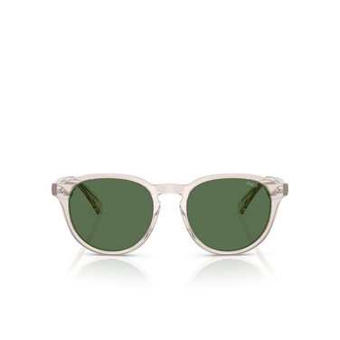 Gafas de sol Polo Ralph Lauren PH4221 611771 shiny transparent light taupe - Vista delantera