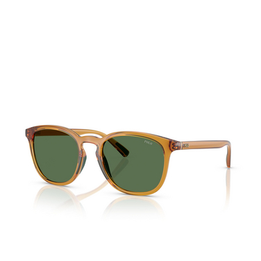 Gafas de sol Polo Ralph Lauren PH4222U 620971 shiny transparent honey brown - Vista tres cuartos