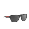 Lunettes de soleil Prada Linea Rossa PS 01US UFK5L0 grey rubber - Vignette du produit 2/3