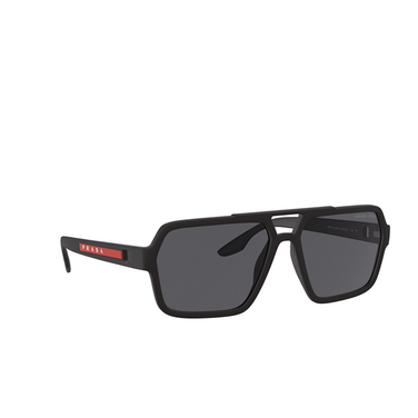 Prada Linea Rossa PS 01XS Sunglasses DG002G black rubber - three-quarters view