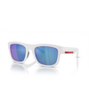 Prada Linea Rossa PS 01ZS Sunglasses TWK08R white rubber - product thumbnail 2/3