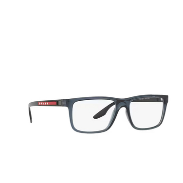 Prada Linea Rossa PS 02OV Eyeglasses CZH1O1 blue transparent - three-quarters view