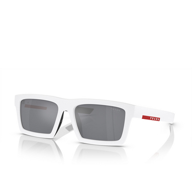 Prada Linea Rossa PS 02ZSU Sunglasses 17S40A matte white / black rubber - three-quarters view