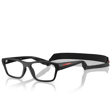 Prada Linea Rossa PS 03RV Eyeglasses 1BO1O1 matte black - three-quarters view