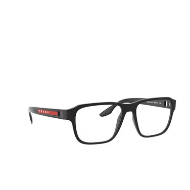 Prada Linea Rossa PS 04NV Eyeglasses DG01O1 rubber black - three-quarters view