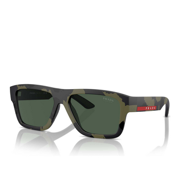 Prada Linea Rossa PS 04ZS Sunglasses 14X90I green mimetic rubbered - three-quarters view