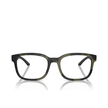 Lunettes de vue Prada Linea Rossa PS 05QV 14X1O1 green mimetic rubbered - Vue de face