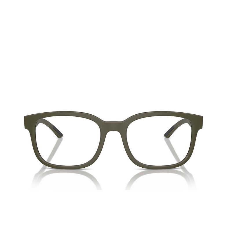 Prada Linea Rossa PS 05QV Eyeglasses 15X1O1 green military matte - 1/3