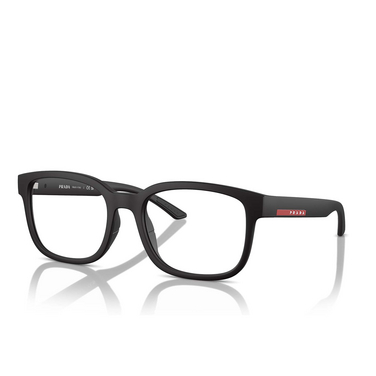 Occhiali da vista Prada Linea Rossa PS 05QV DG01O1 black rubbered - tre quarti