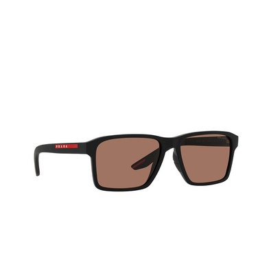 Prada Linea Rossa PS 05YS Sunglasses DG050A black rubber - three-quarters view