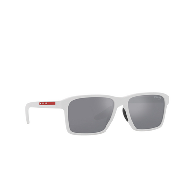 Prada Linea Rossa PS 05YS Sunglasses TWK40A white rubber - three-quarters view