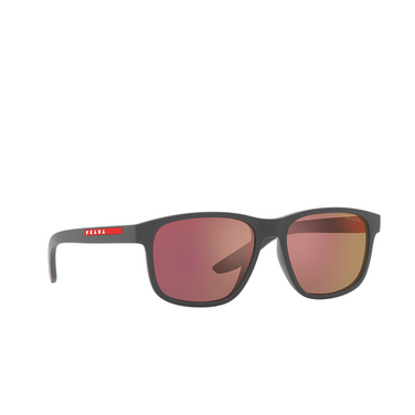 Prada Linea Rossa PS 06YS Sunglasses UFK10A grey rubber - three-quarters view