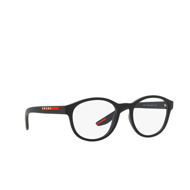 Prada Linea Rossa PS 07PV Korrektionsbrillen DG01O1 black rubber - Dreiviertelansicht