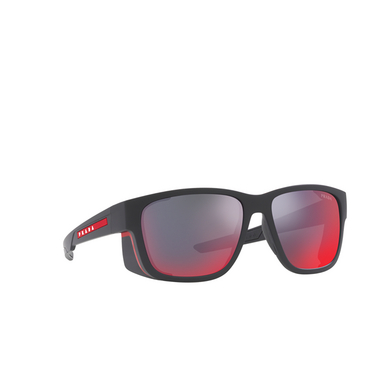 Prada Linea Rossa PS 07WS Sunglasses DG008F black rubber - three-quarters view