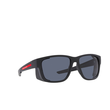 Prada Linea Rossa PS 07WS Sunglasses DG009R black rubber - three-quarters view