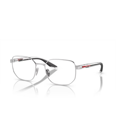 Prada Linea Rossa PS 50QV Eyeglasses 1BC1O1 silver - three-quarters view