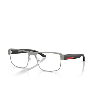 Lunettes de vue Prada Linea Rossa PS 51RV DHG1O1 matt brushed lead - Vue trois quarts