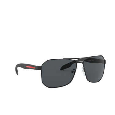 Prada Linea Rossa PS 51VS Sunglasses DG05Z1 black rubber - three-quarters view